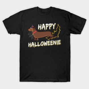 Happy Halloweenie Shirt Outfits Halloween Dachshund T-Shirt